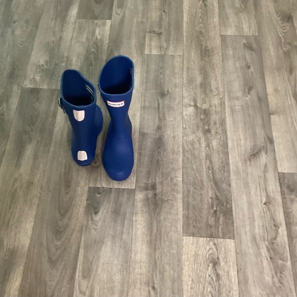 Hunter unisex rain/garden Blue boots 12b/13g. - Picture 1 of 2